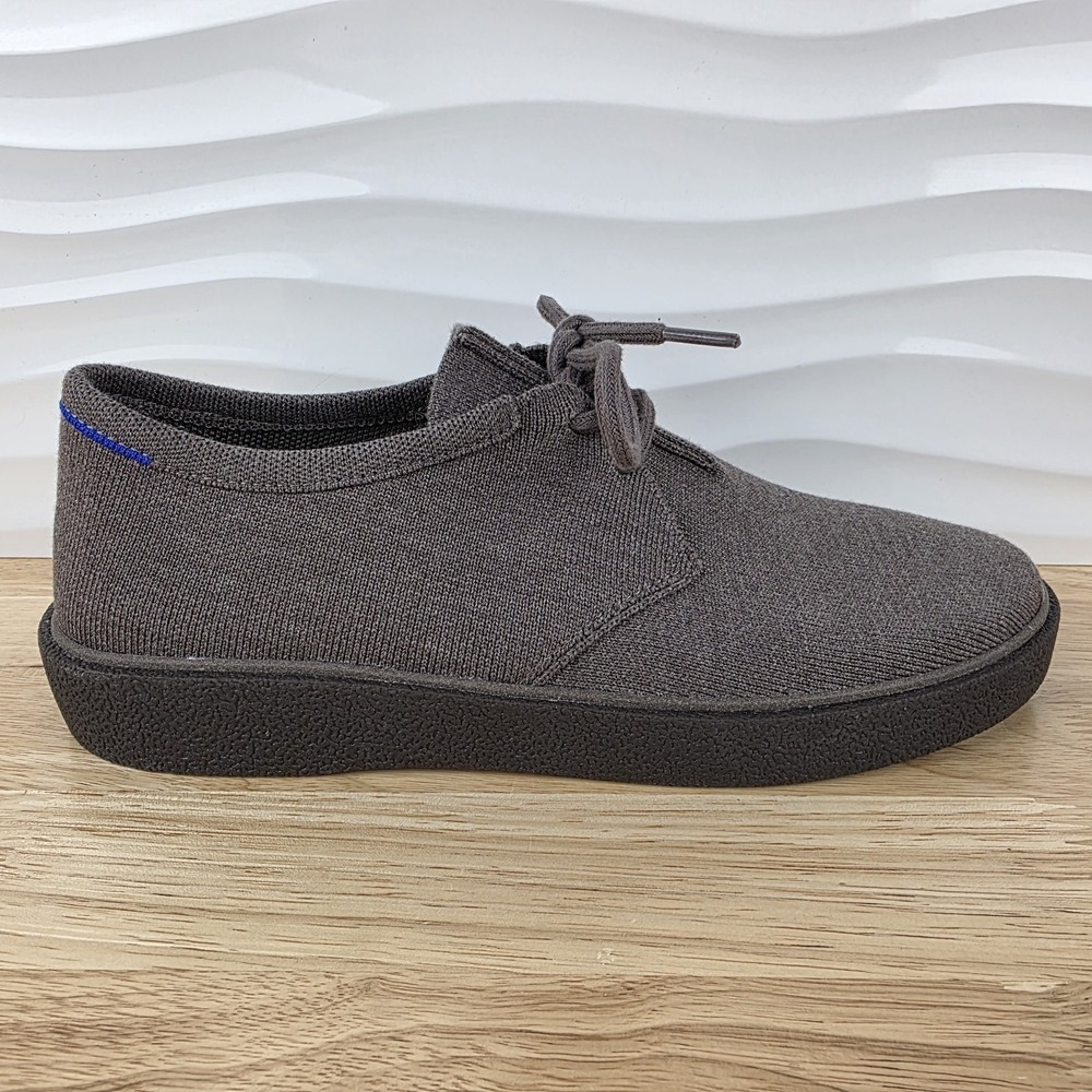 Rothys The Monty Sneakers Mens Size 10 Timber Brown Merino Wool Casual Shoes